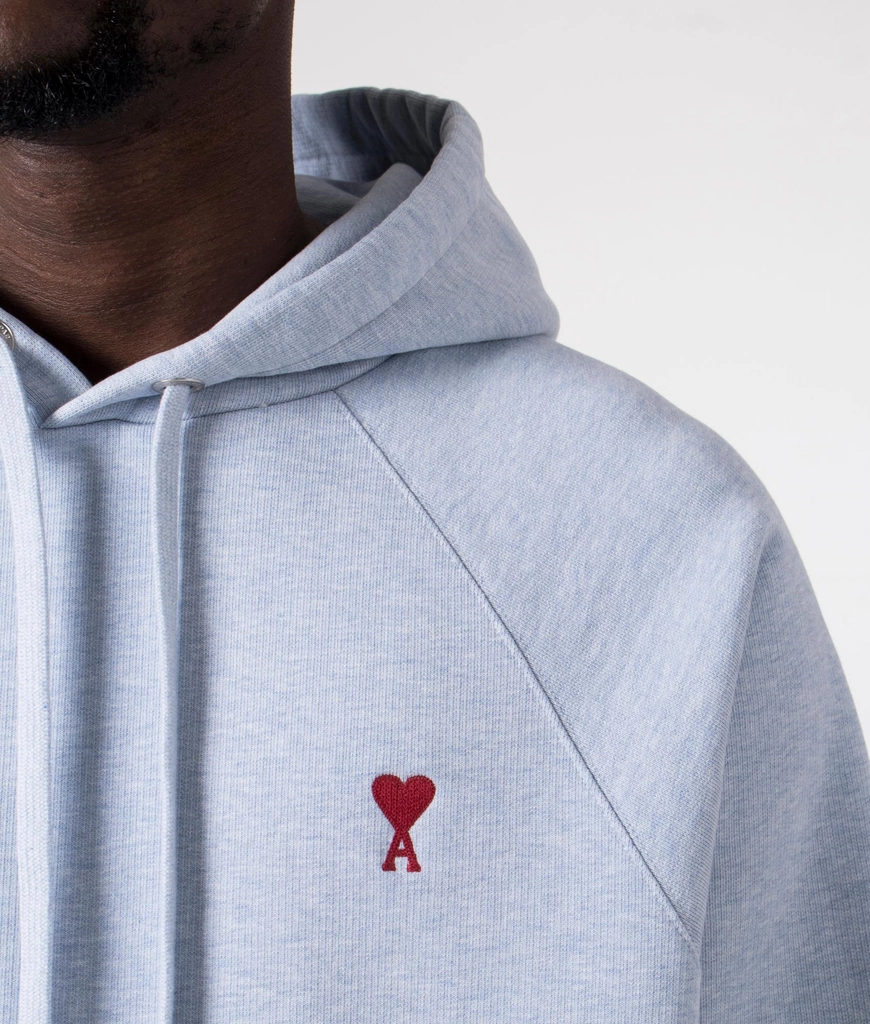 AMI Paris Mens  De Coeur Loopback Hoodie